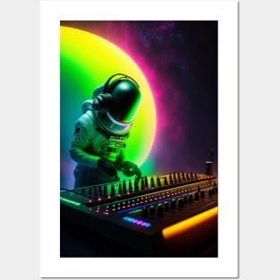 Music party in space artwork graphic design Posters and Art